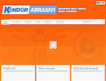 Tablet Screenshot of kondor-abrasivi.com